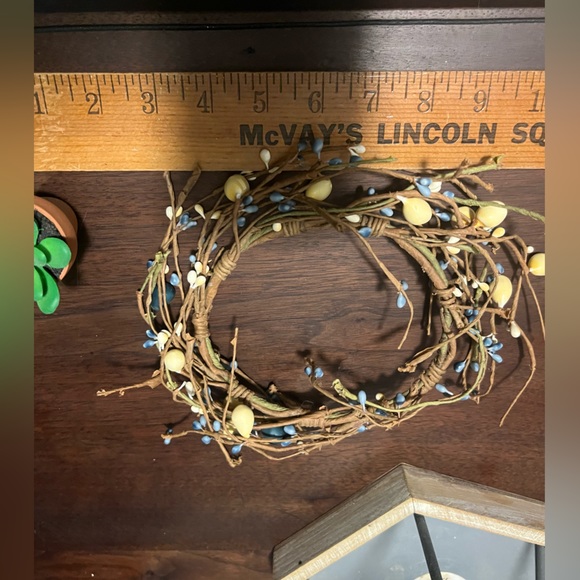 Pier One Imports Birds Nest Cage Lantern Candle Holder Metal & Wooden Plantero - Picture 11 of 11